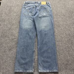 Orange County Choppers Jeans Mens 32x30 Blue Straight Leg Distressed Denim Biker
